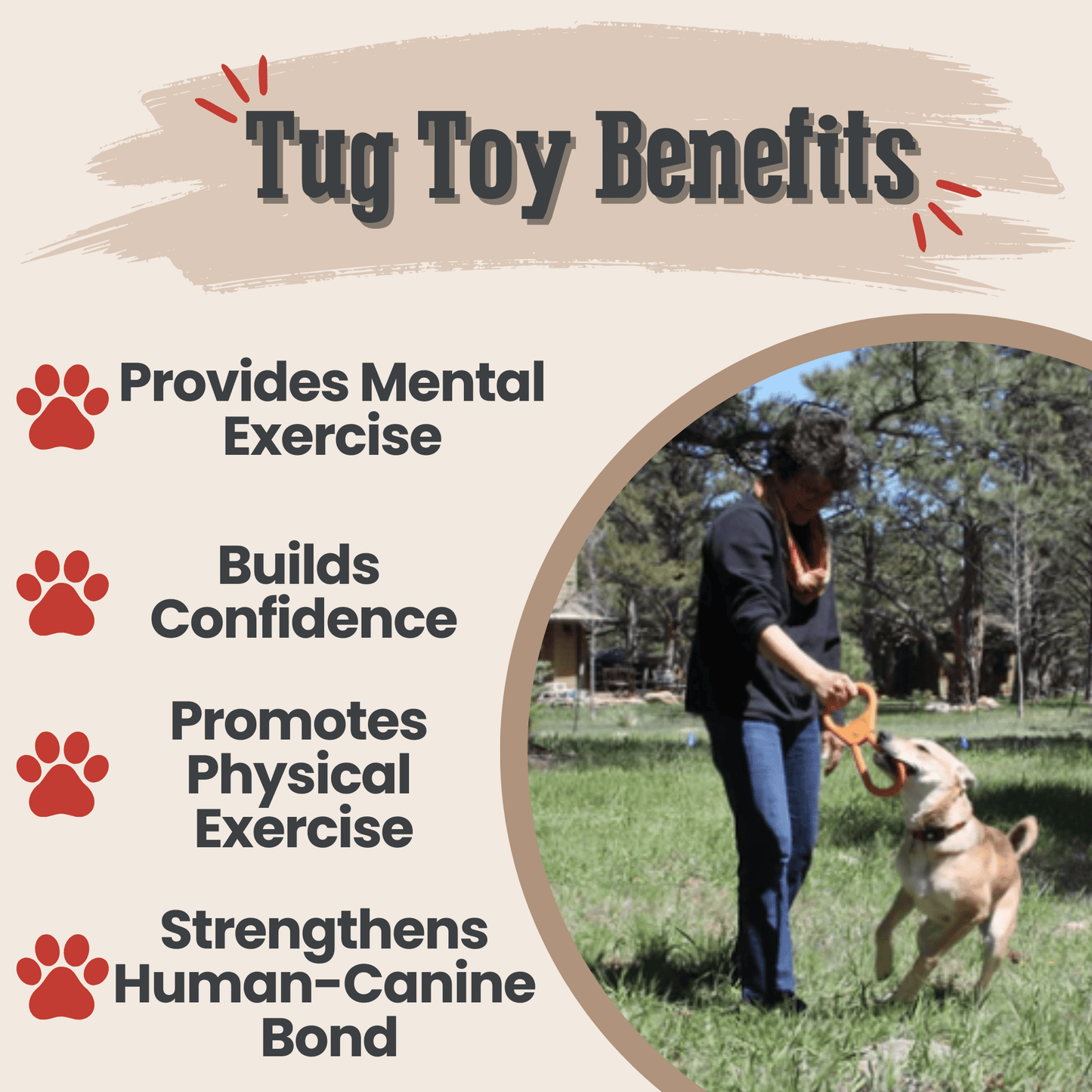 SodaPup Dog Tug & Chew Toys – Durable, Non-Toxic | Made in USA | 3 Styles