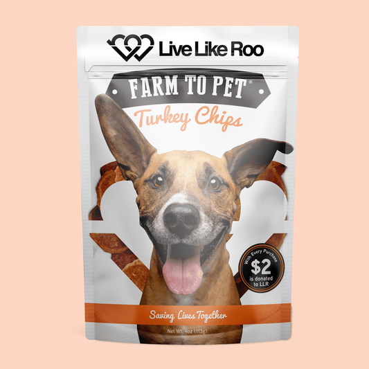 Live Like Roo Turkey Chips – Single-Ingredient Dog Treats That Give Back | $2 Donated Per Bag