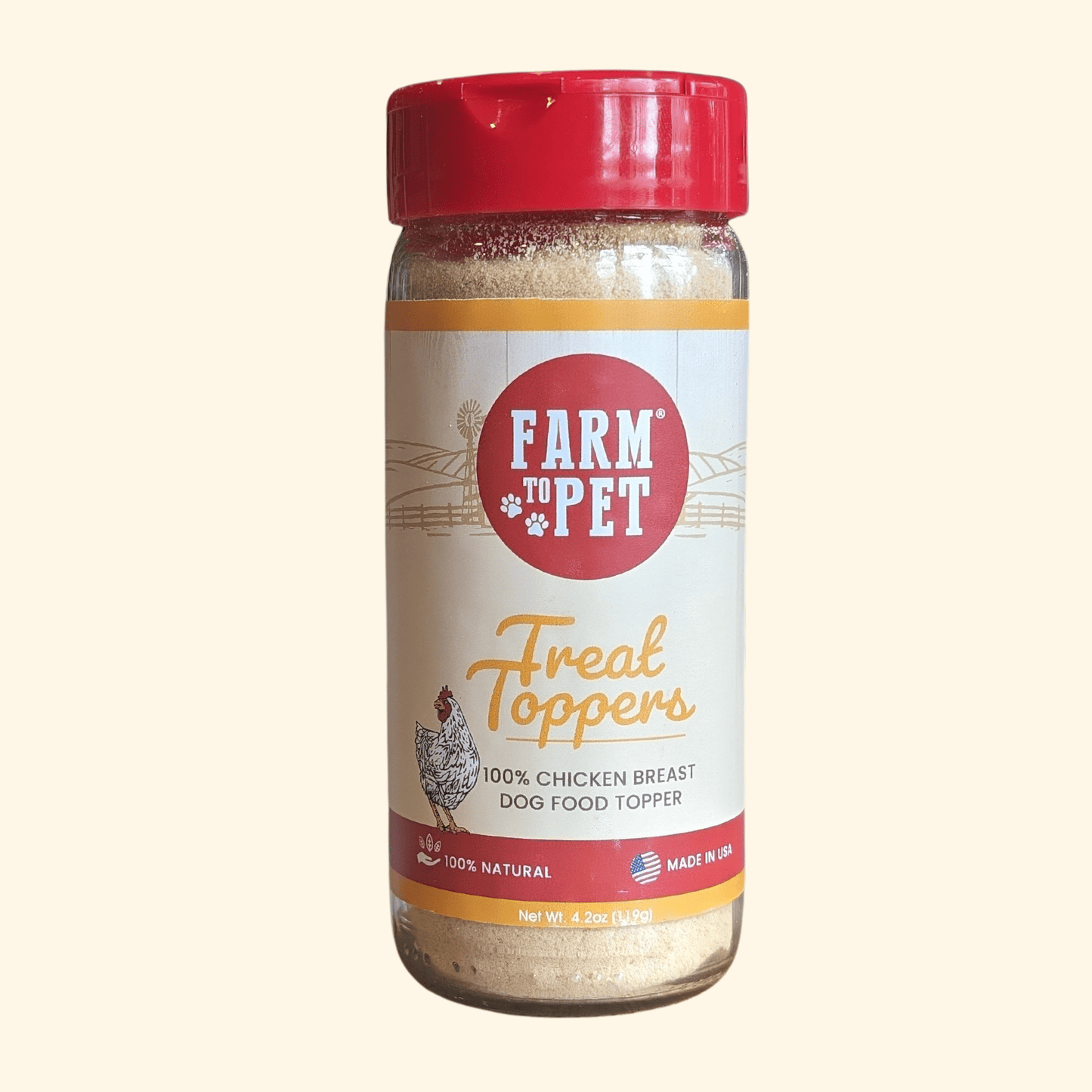 Chicken Dog Food Topper – Single-Ingredient, 80% Protein | Human-Grade | Made in USA