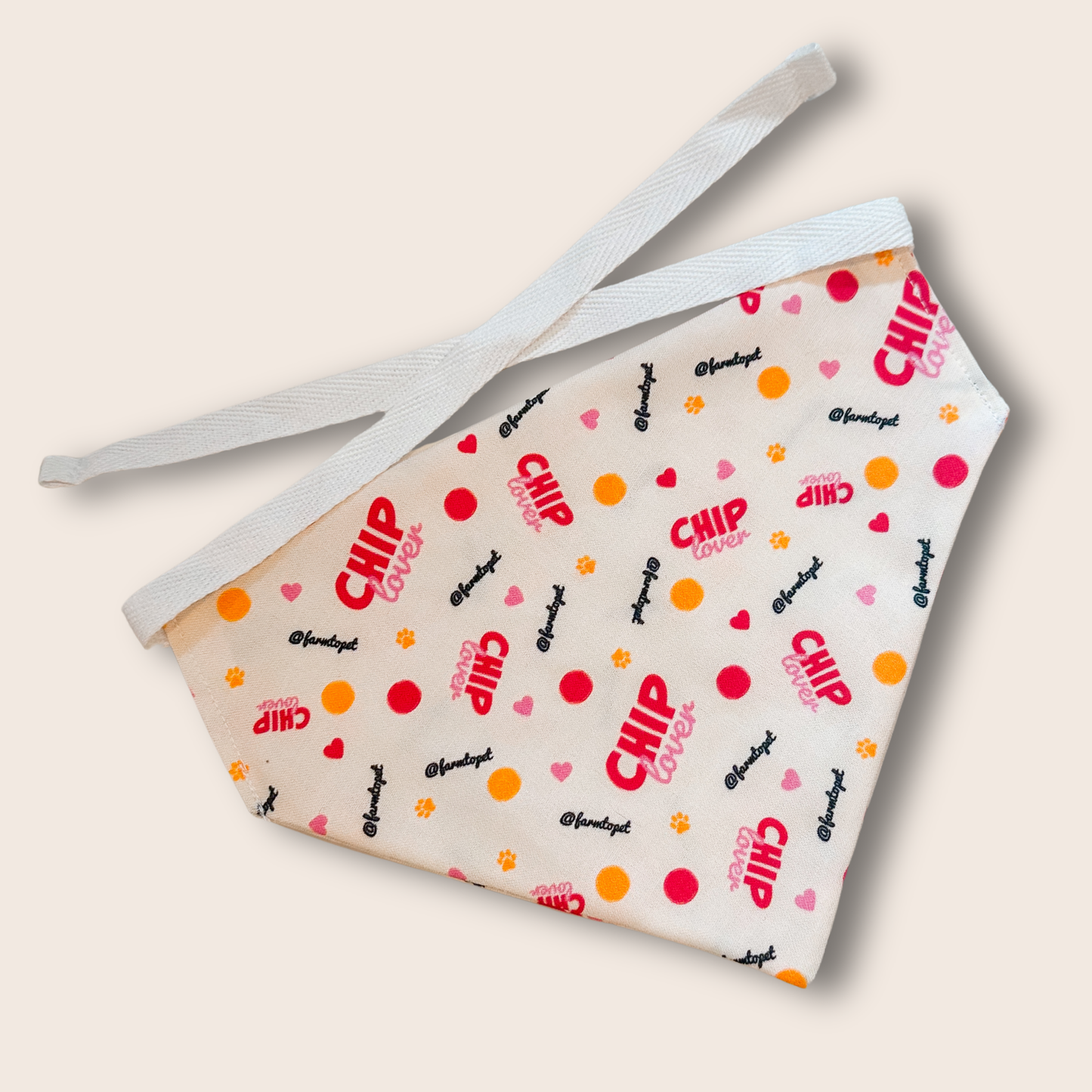 Dog Bandana – String Tie-On | 100% Cotton, Machine Washable | Made in USA | 2 Styles