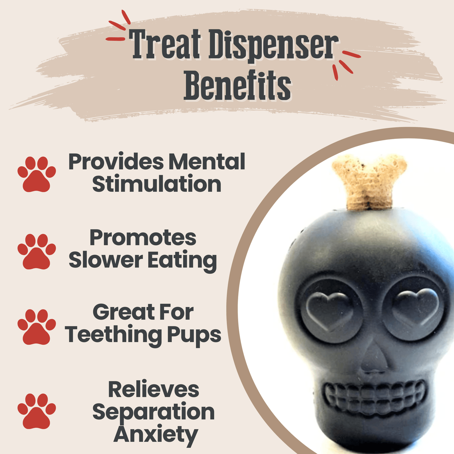 SodaPup Dog Treat Dispensers – Enrichment Feeder | Dishwasher Safe | Made in USA | 6 Styles