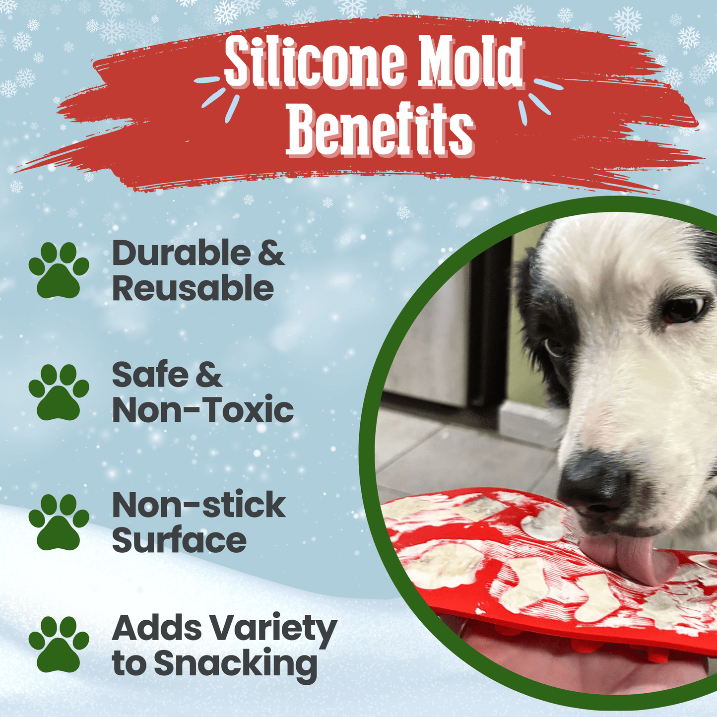 SodaPup Silicone Dog Treat Molds – DIY Jelly, Frozen & Lickable Treats | 4 Styles