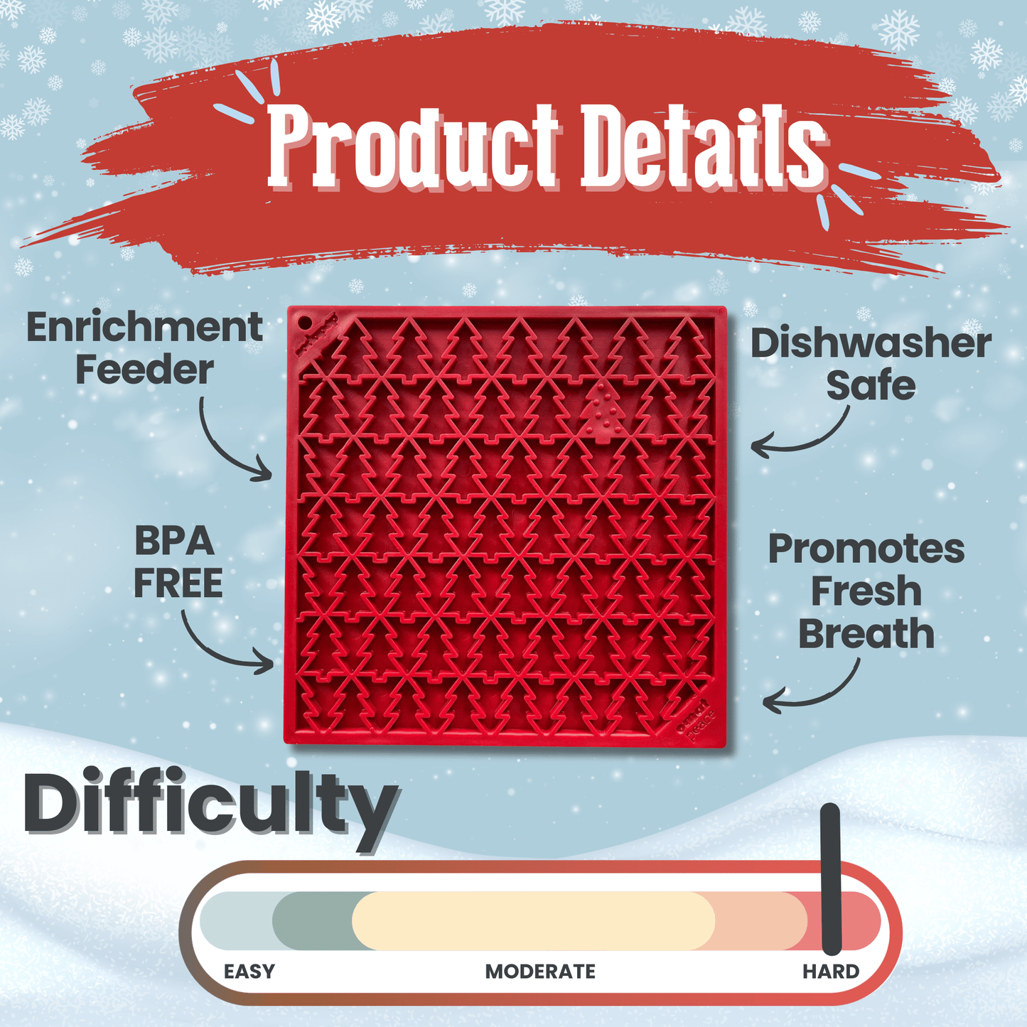 SodaPup Dog Lick Mats – Calming Enrichment Feeder | BPA-Free | Made in USA | 4 Styles