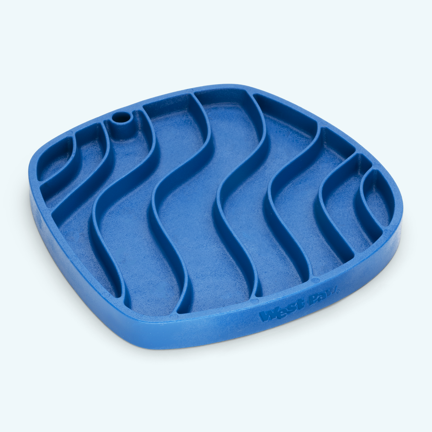 West Paw Waves Feast Mat – 2-in-1 Slow Feeder & Lick Mat | Made from Recycled Ocean Plastic
