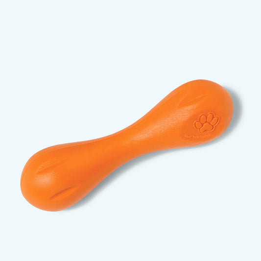 West Paw Hurley Dog Bone – Nearly Indestructible, Floatable, Non-Toxic | 3 Sizes & Colors