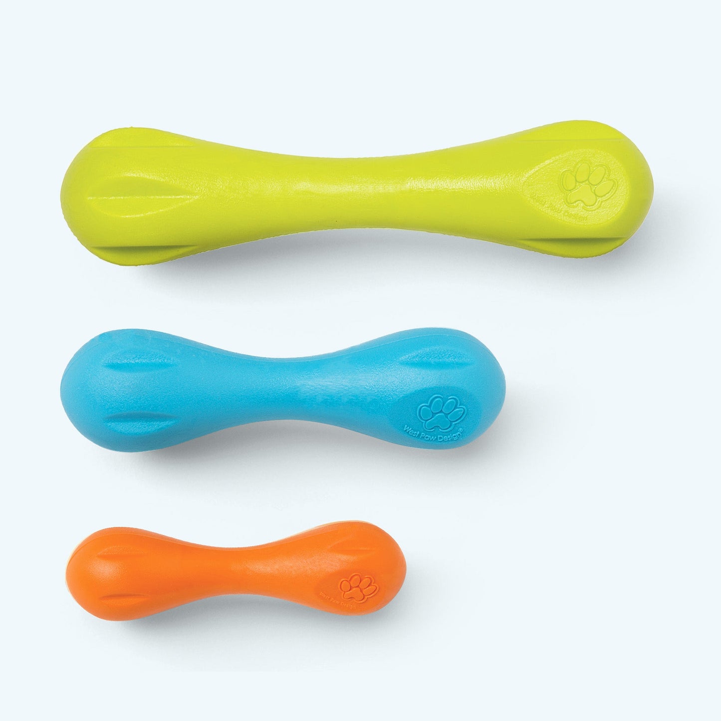 West Paw Hurley Dog Bone – Nearly Indestructible, Floatable, Non-Toxic | 3 Sizes & Colors