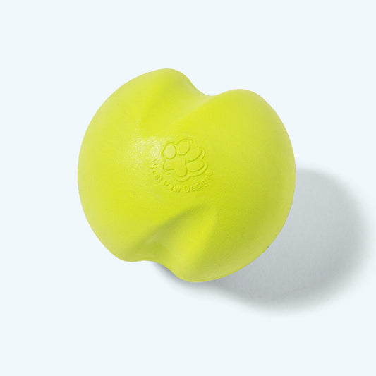 West Paw Jive Dog Ball – Erratic Bounce, Tougher Than Tennis | Fetch & Chew | XS, S & L
