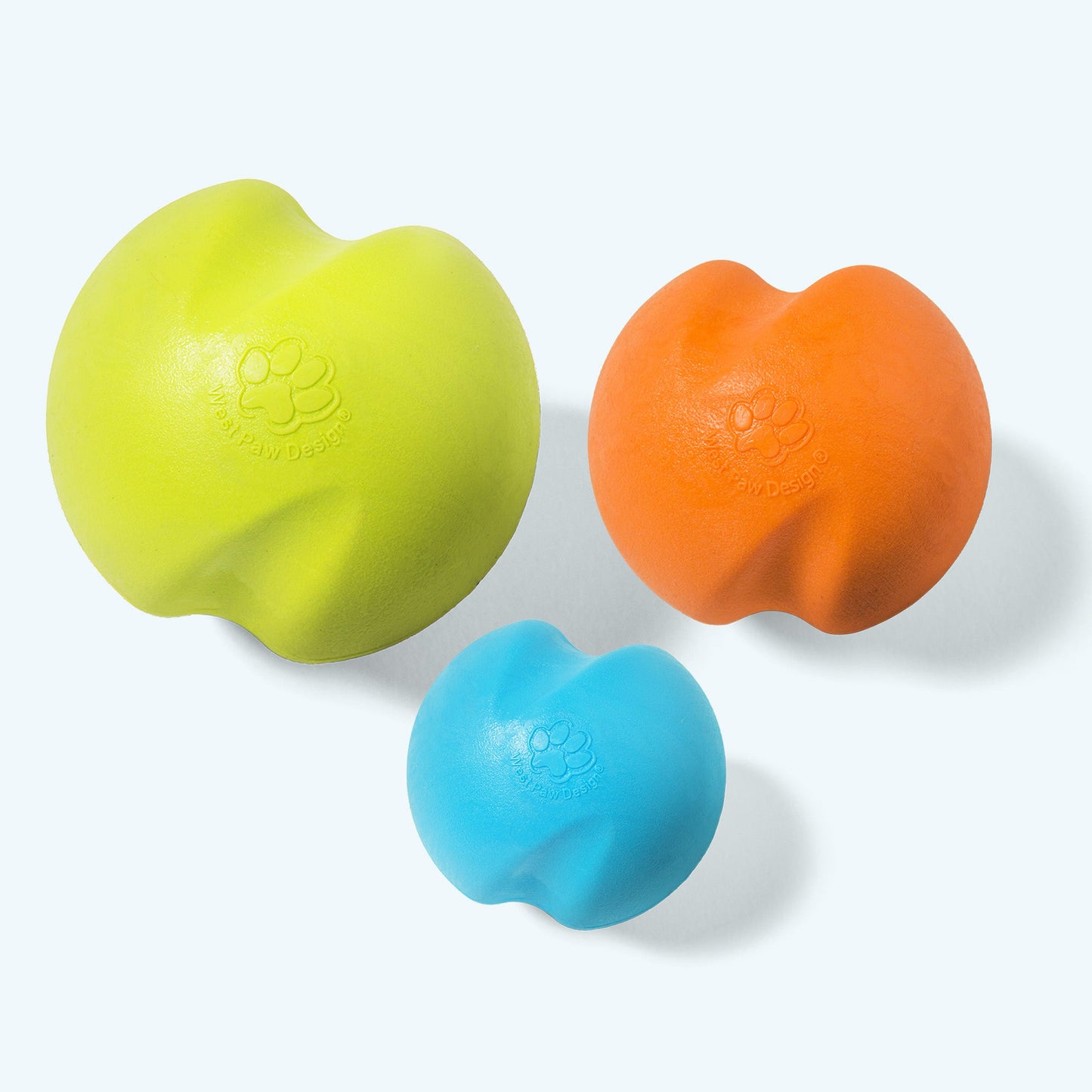 West Paw Jive Dog Ball – Erratic Bounce, Tougher Than Tennis | Fetch & Chew | XS, S & L