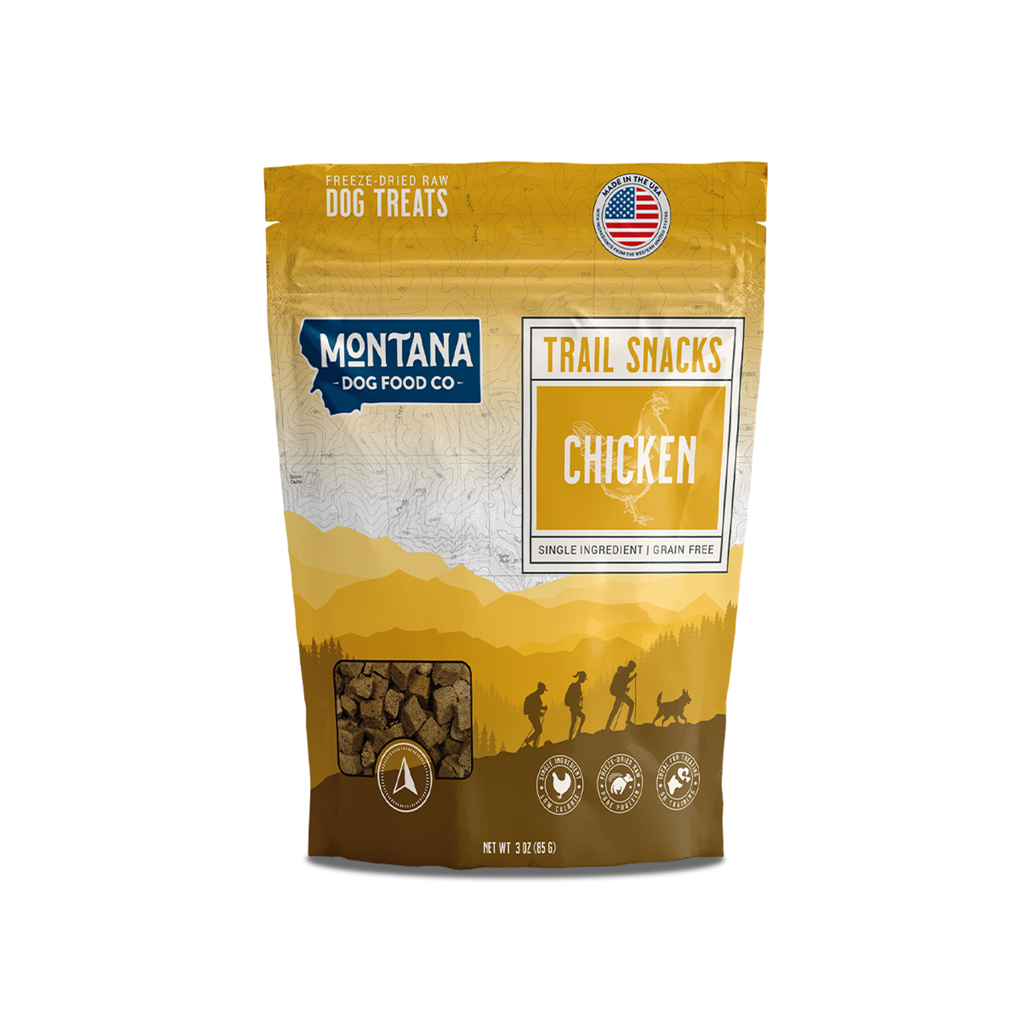Freeze-Dried Chicken Breast Dog Treats – Raw, Single Ingredient, 3oz