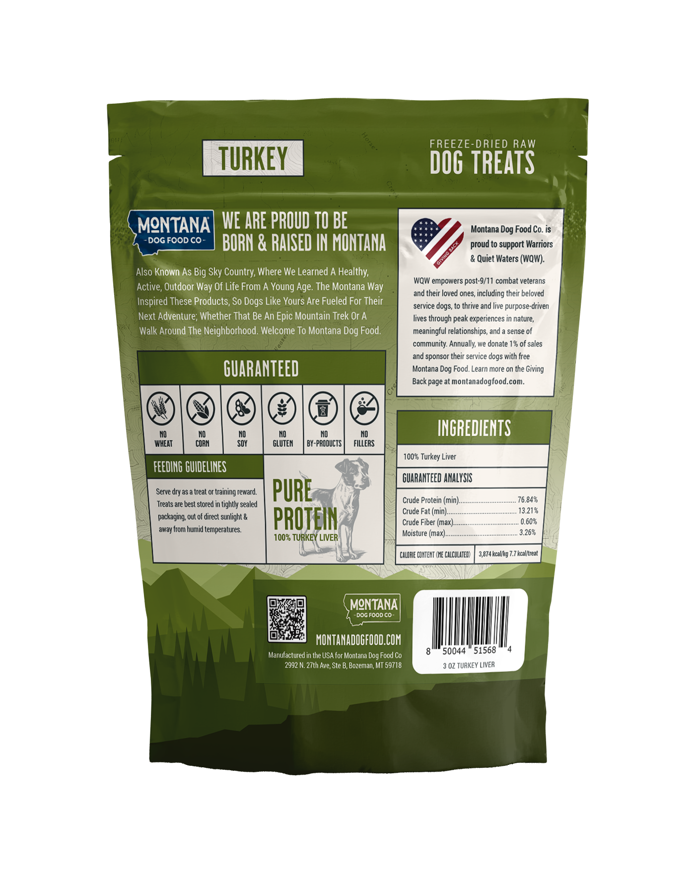 Freeze-Dried Turkey Liver Dog Treats – Raw, Single Ingredient, 3oz