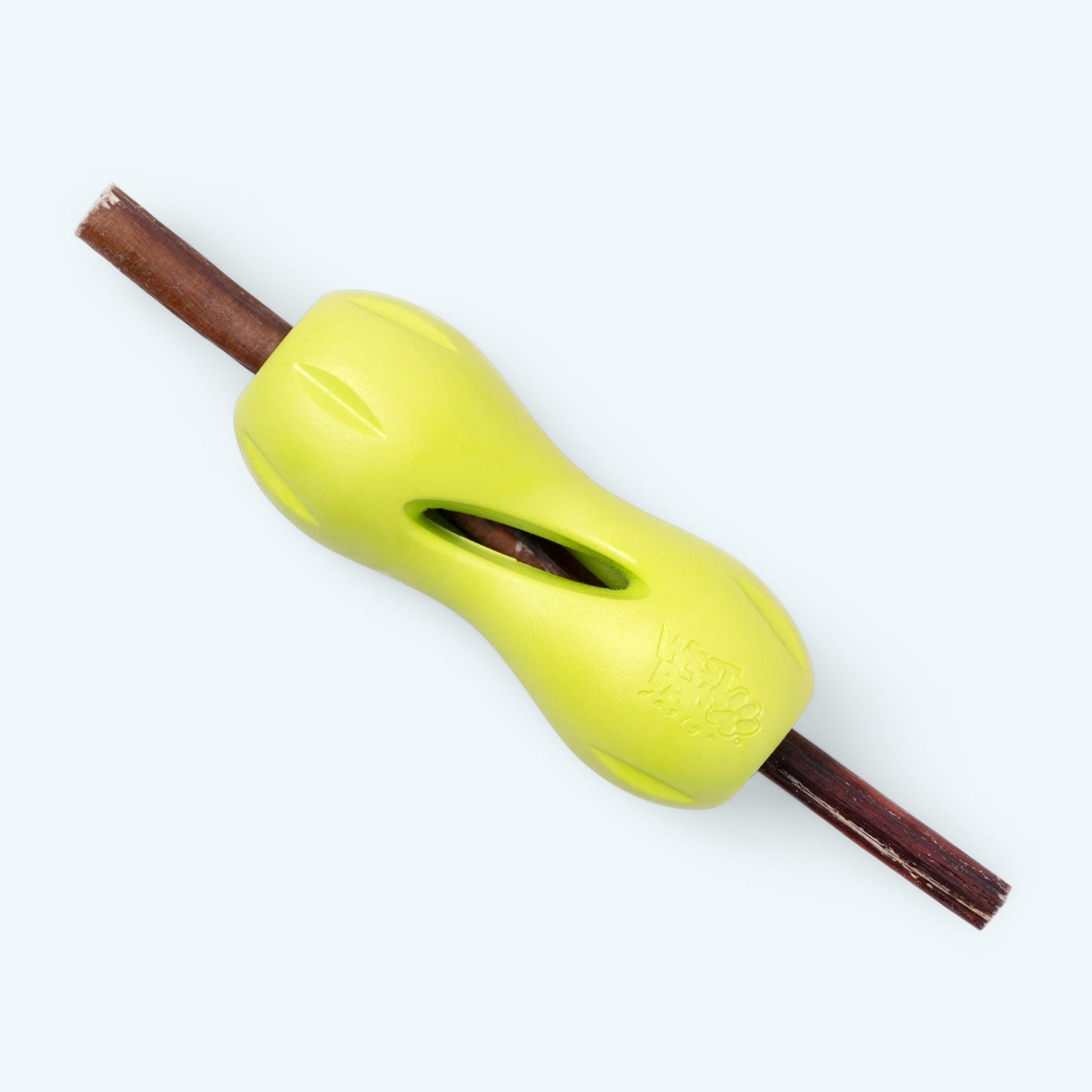 West Paw Qwizl Treat Toy – Makes Bully Sticks Last Longer | Tough Chewer | S & L