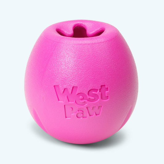 West Paw Rumbl Dog Puzzle Toy – Treat-Dispensing Wobble Toy | Zogoflex Echo® | S & L