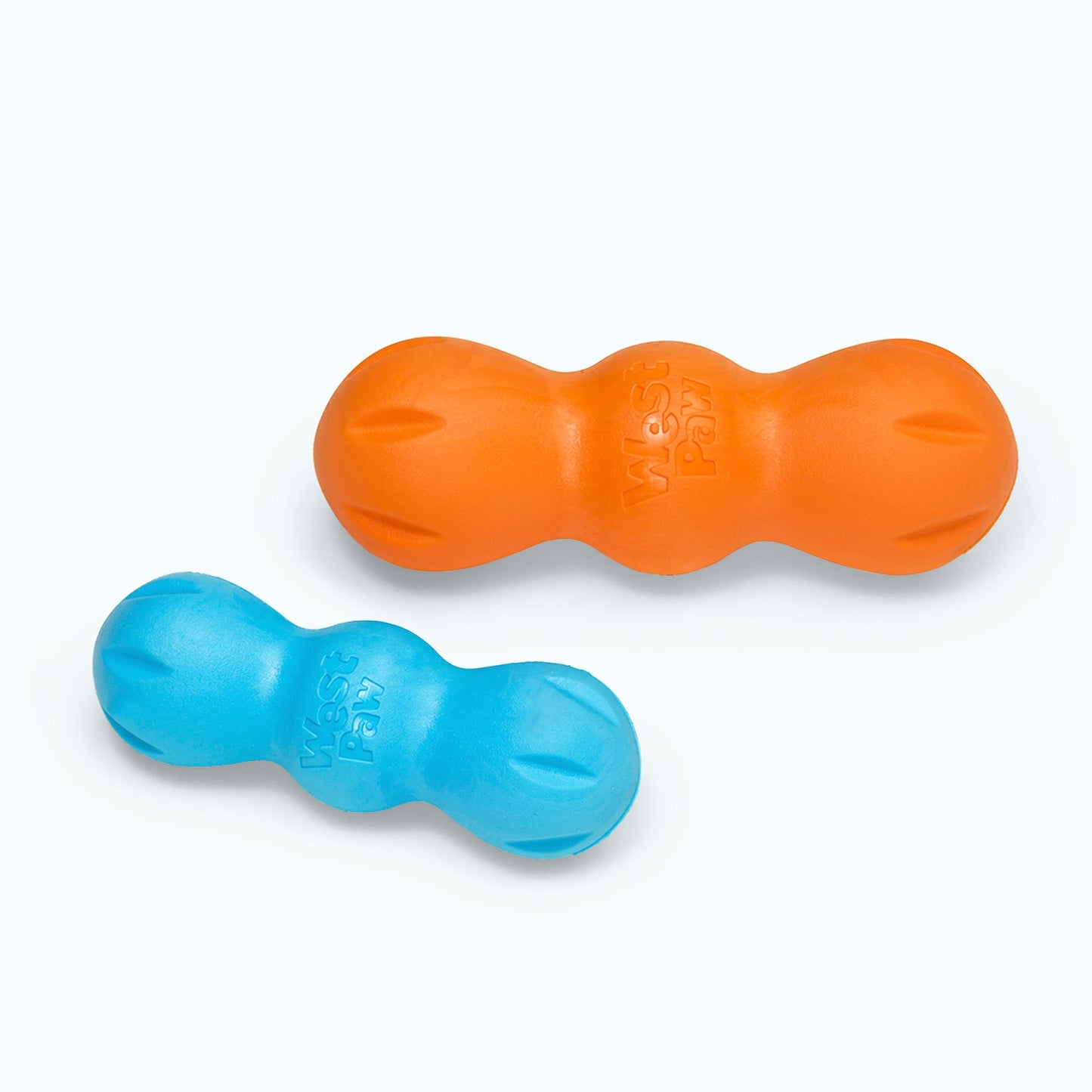 West Paw Rumpus Dog Toy – Ultra-Durable, 3-Lobe Chew Toy | Floatable | S & M