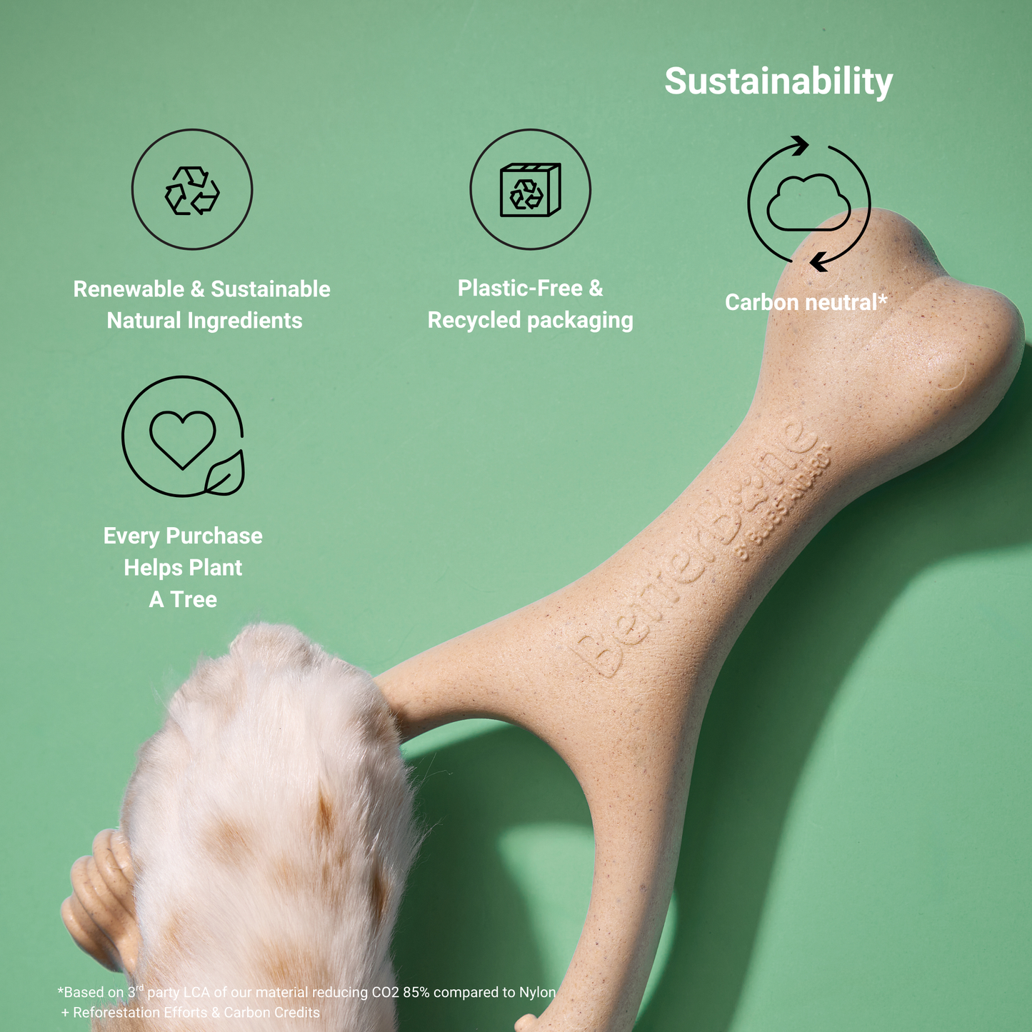 BetterBone Moderate Durability Dog Chew Toy – Plant-Based, Non-Toxic, Eco-Friendly