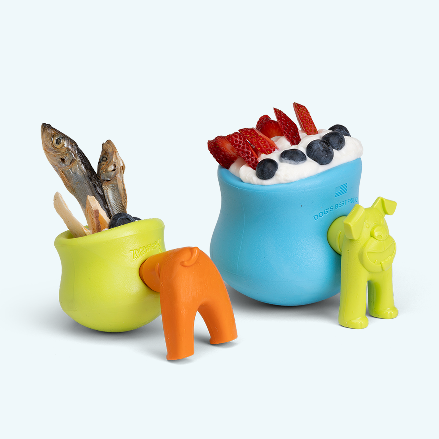 West Paw Toppl Stopper – Fill & Freeze Accessory for Toppl Treat Toy | 2-Pack