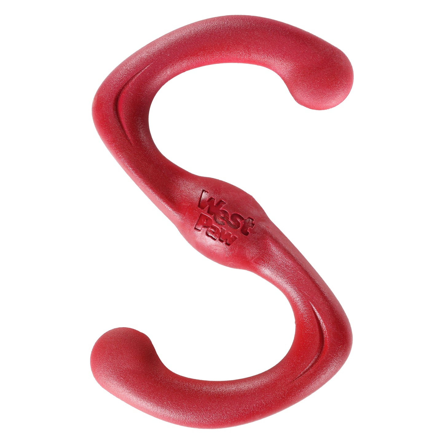 West Paw Bumi Dog Tug Toy – Ruby | Stretches to 2x Its Length | S-Shape Fetch & Tug | S & L