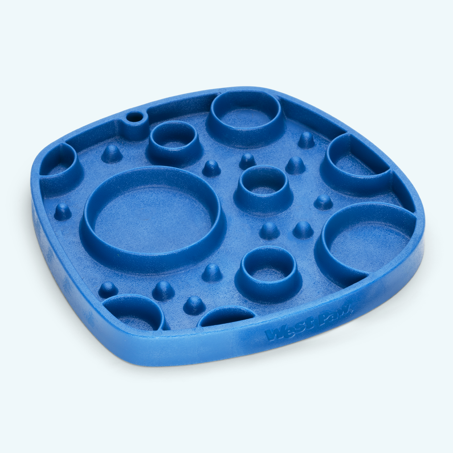 West Paw Bubbles Feast Mat – 2-in-1 Slow Feeder & Lick Mat | Made from Recycled Ocean Plastic