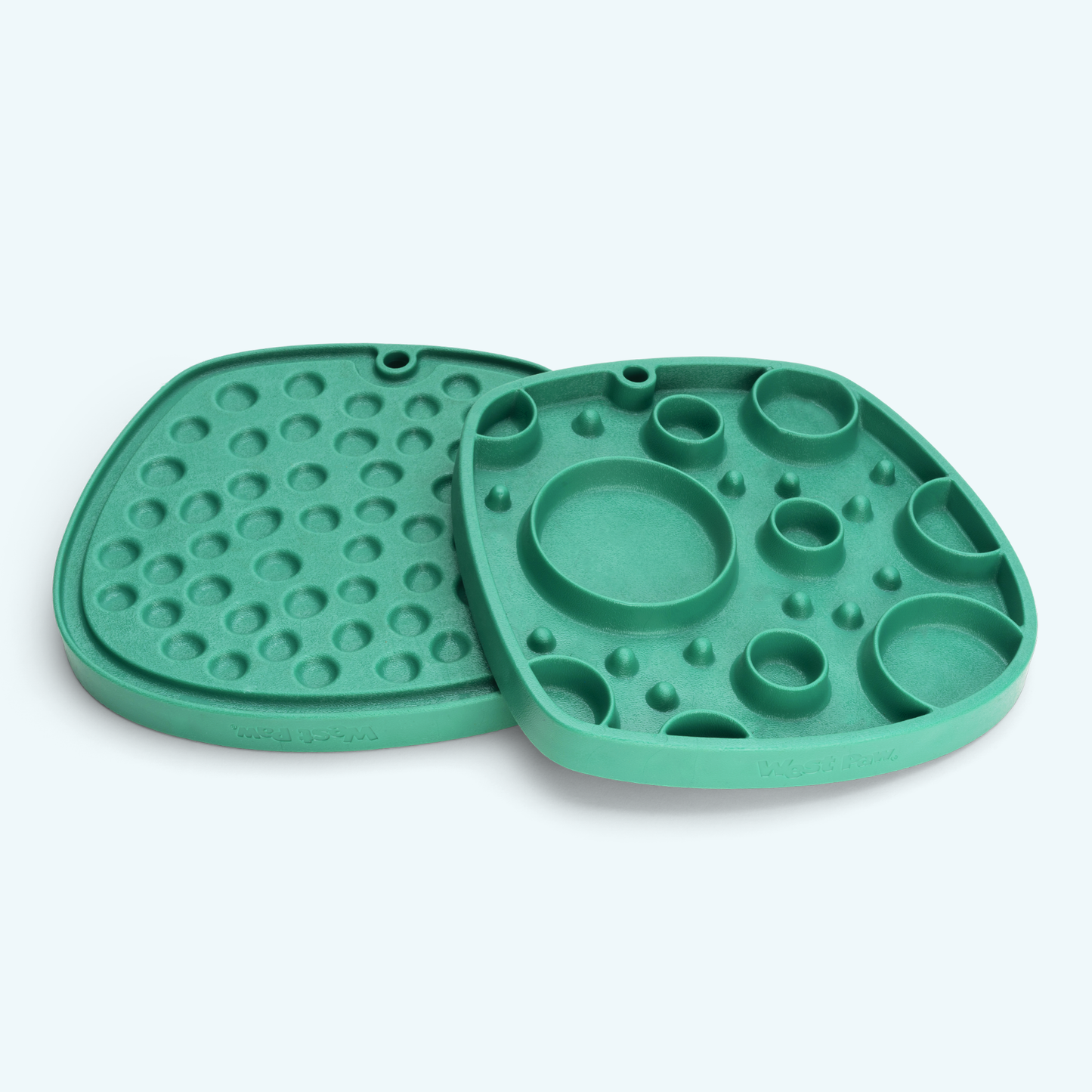 West Paw Bubbles Feast Mat – 2-in-1 Slow Feeder & Lick Mat | Made from Recycled Ocean Plastic