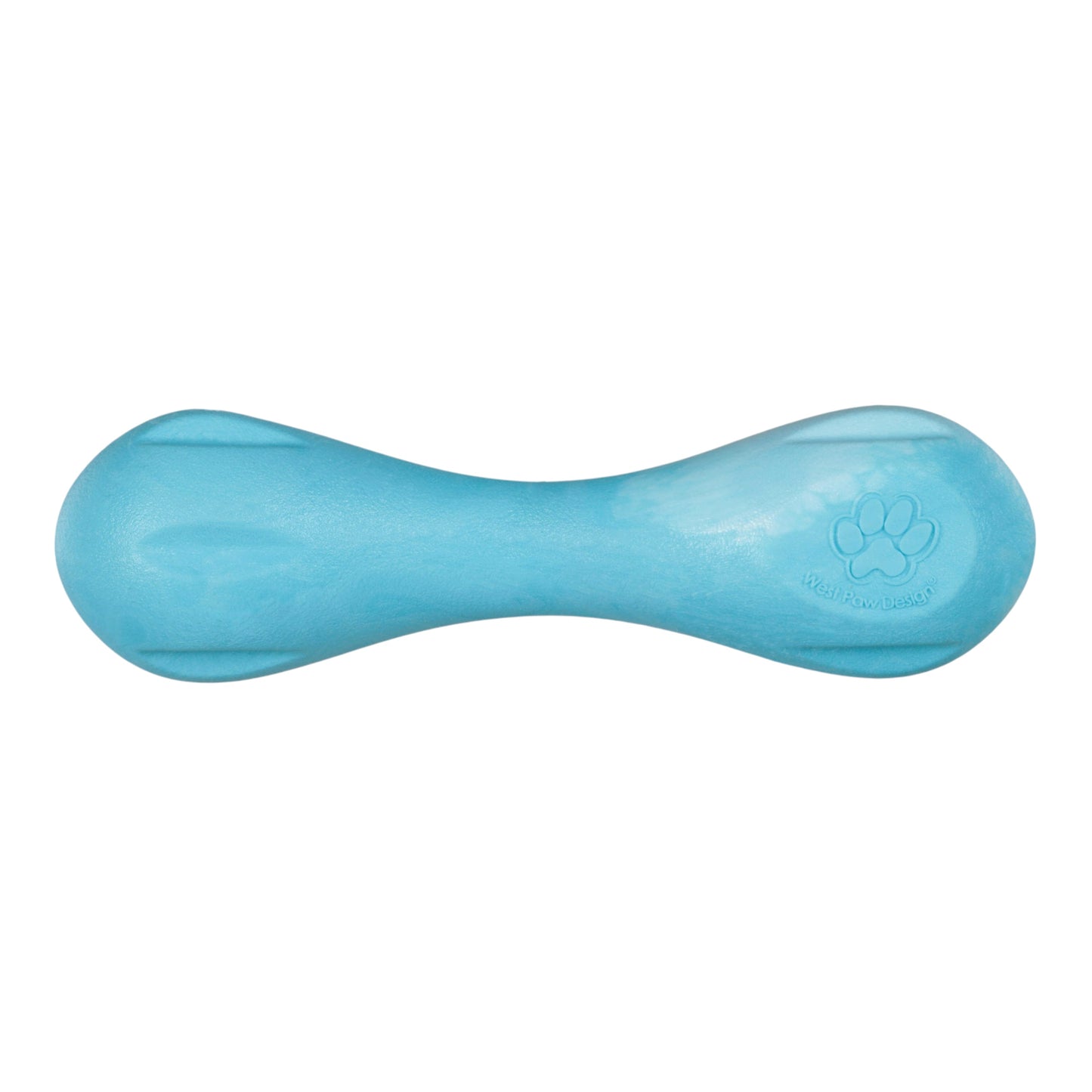 West Paw Hurley Dog Chew Toy – Aqua Swirl | Nearly Indestructible Fetch Bone