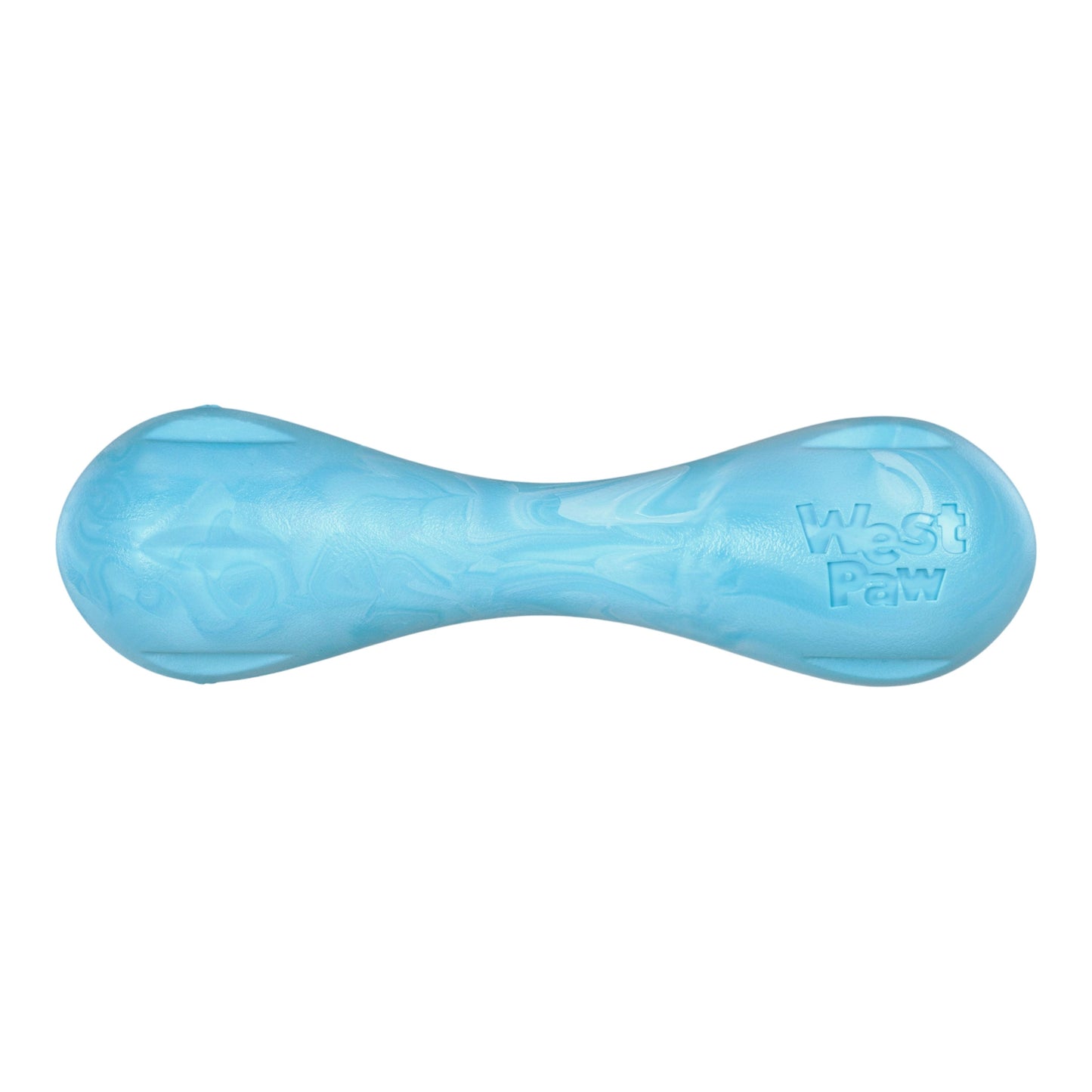 West Paw Hurley Dog Chew Toy – Aqua Swirl | Nearly Indestructible Fetch Bone