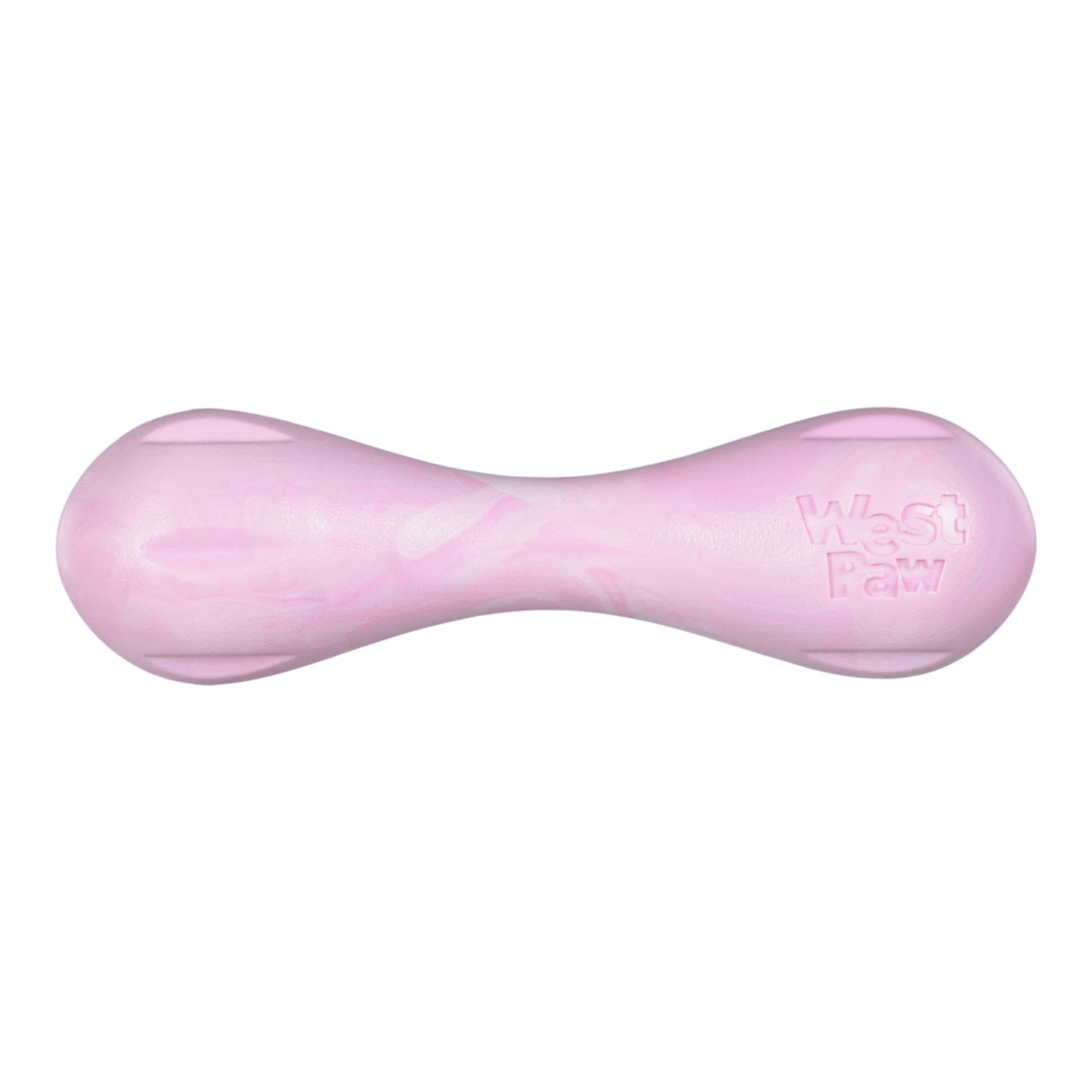 West Paw Hurley Dog Chew Toy – Bubblegum Swirl | Nearly Indestructible Fetch Bone