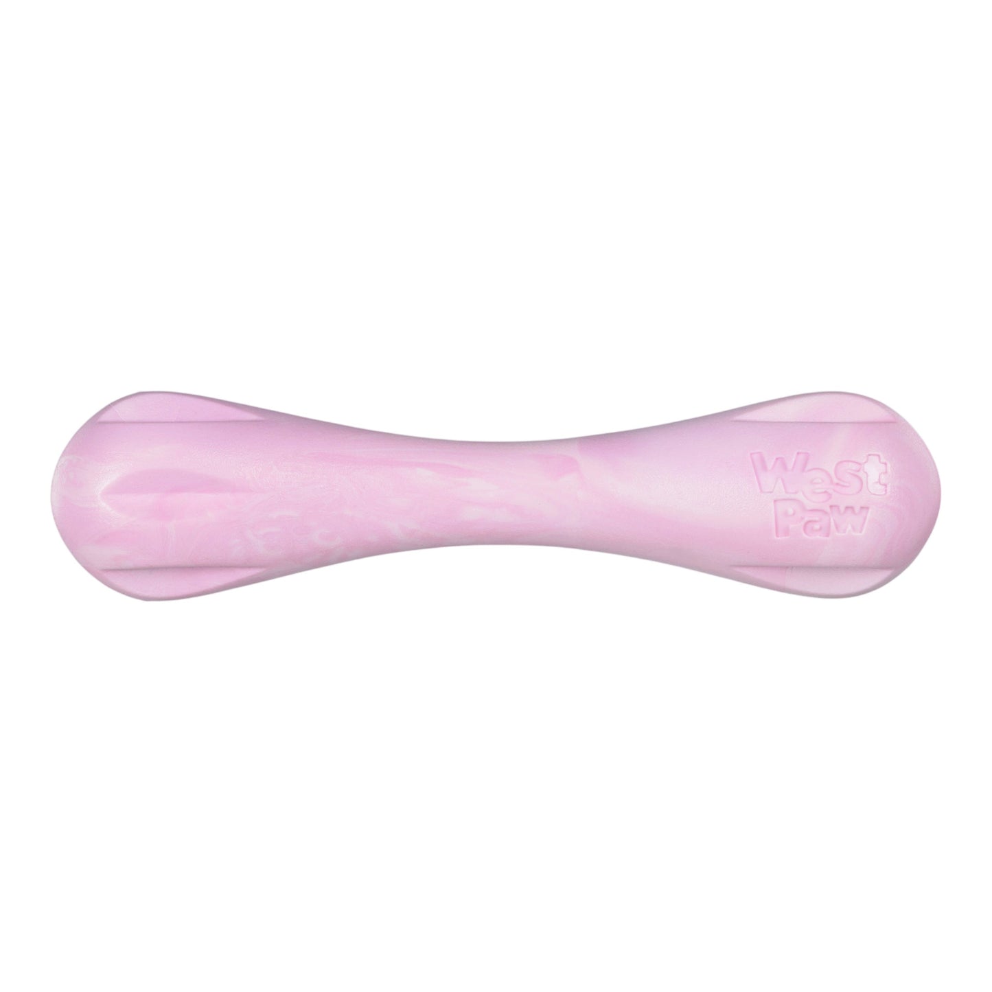 West Paw Hurley Dog Chew Toy – Bubblegum Swirl | Nearly Indestructible Fetch Bone