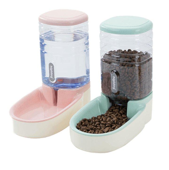 Automatic Pet Feeder And Drinking Fountain Combo - Parker & Pets
