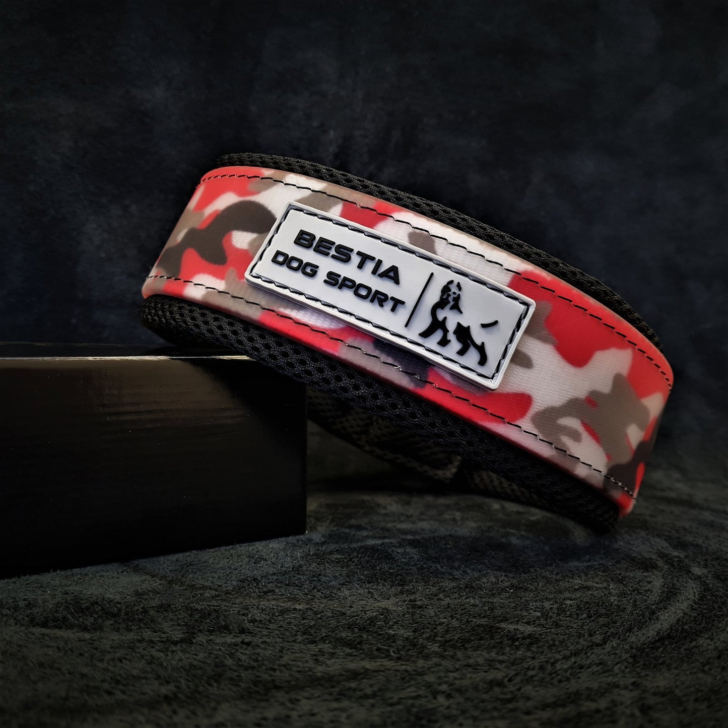 BESTIA Dog Sport Collar – Red Camo Ultra Heavy-Duty Training Collar