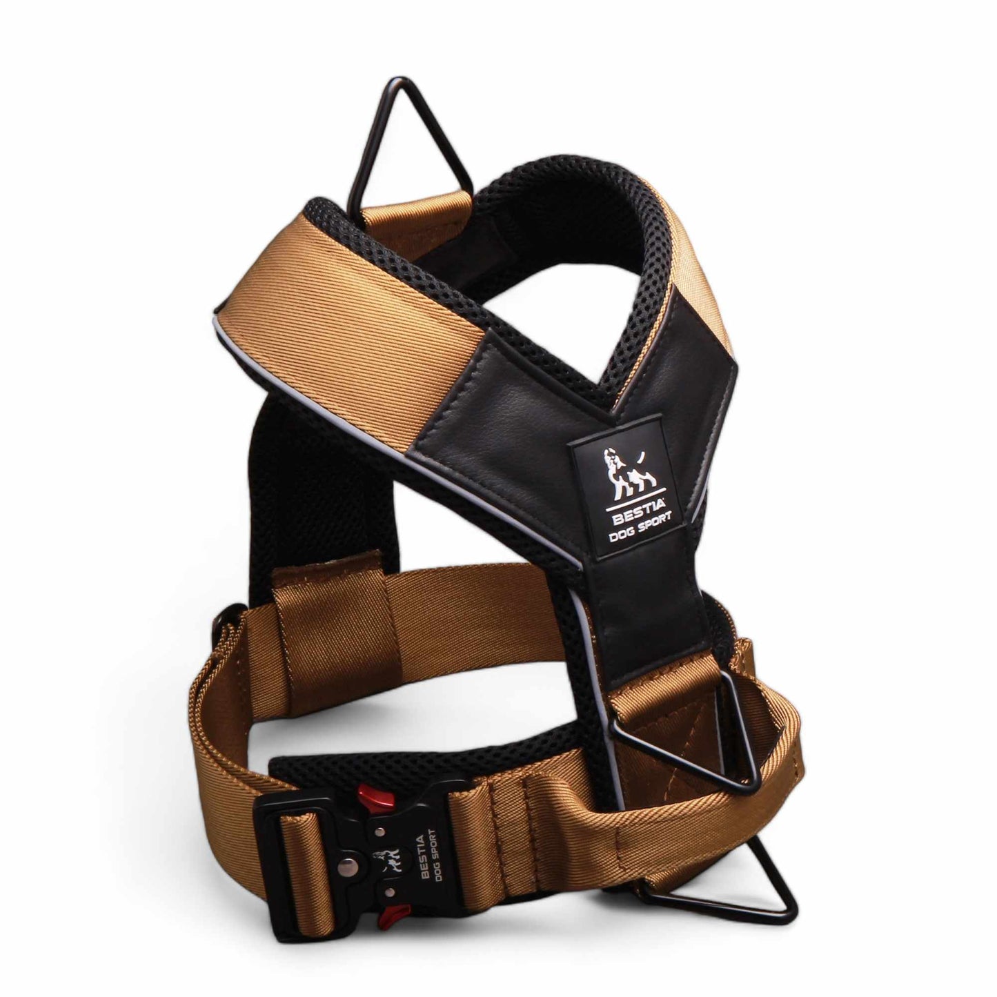 BESTIA Dog Sport Grip Pro Heavy Duty Harness – Triple D-Ring Dog Training Harness