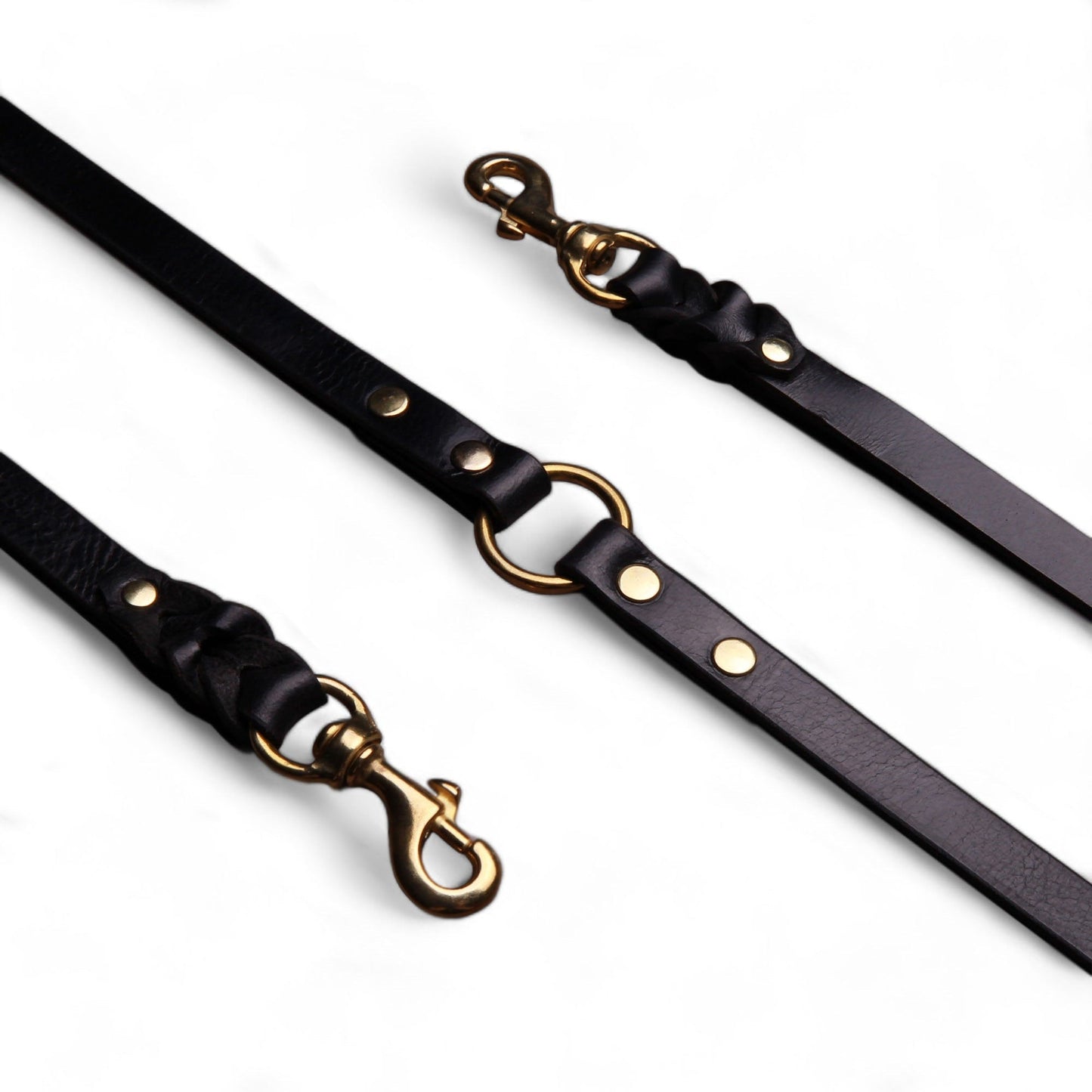 BESTIA Dog Sport Heavy Coupler – Premium Buffalo Leather Double-Dog Leash Coupler
