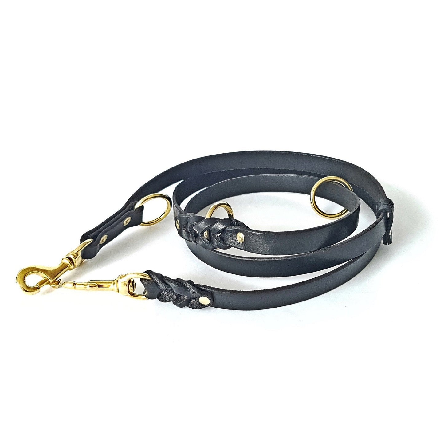 BESTIA Dog Sport Multi-Purpose Police Leash – Premium Buffalo Leather Dog Leash