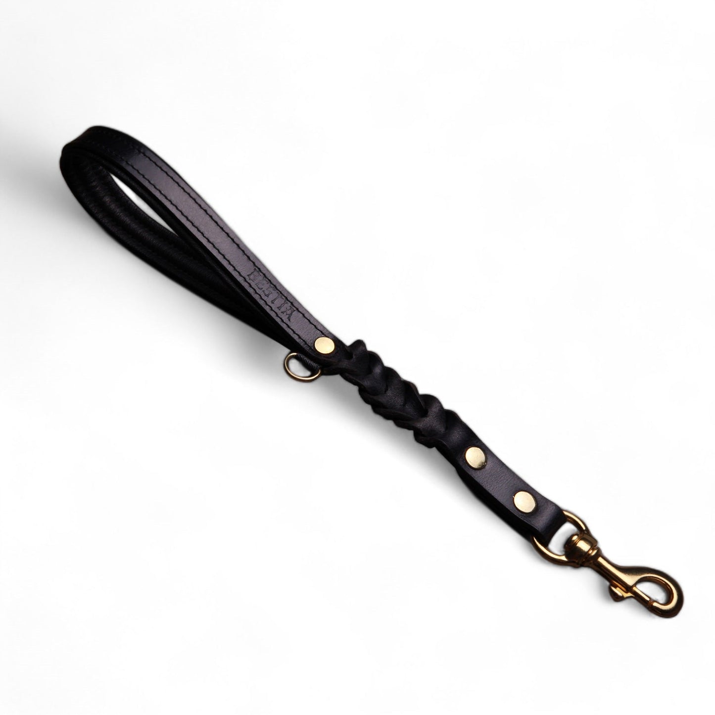 BESTIA Dog Sport Short Control Lead – Handcrafted Leather Training Handle Lead