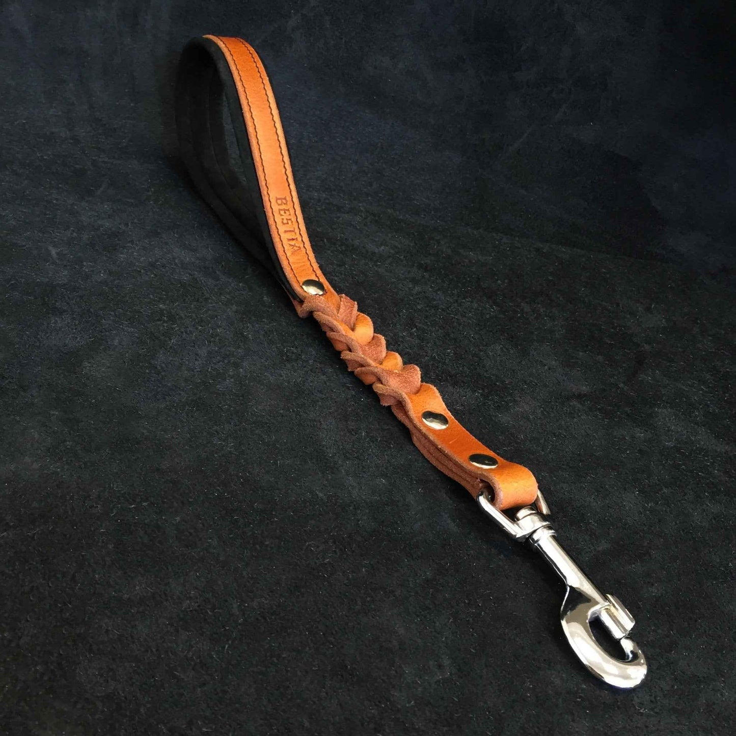 BESTIA DOG SPORT Short "Control" Lead Brown
