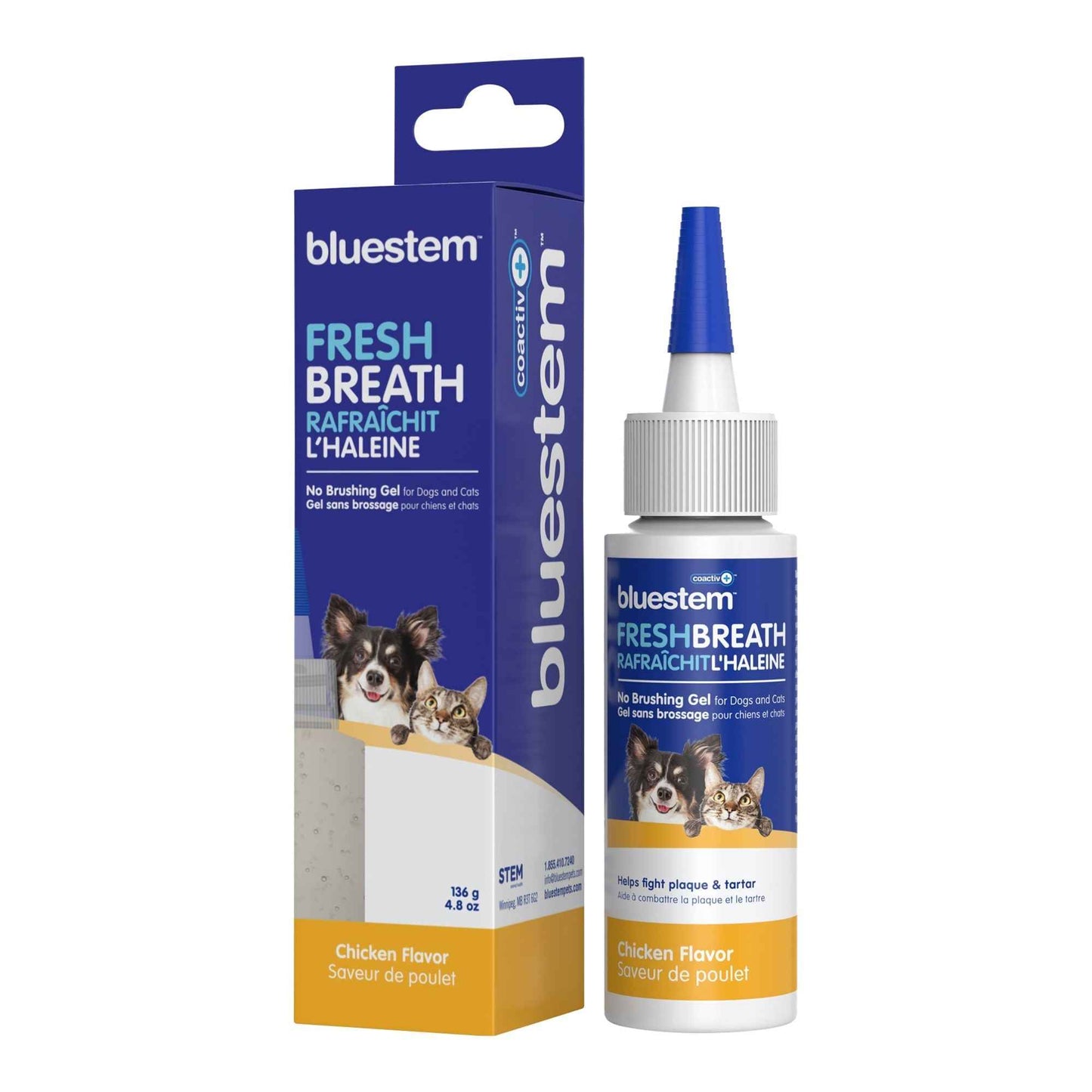 bluestem Coactiv+ No Brushing Dental Gel for Dogs & Cats