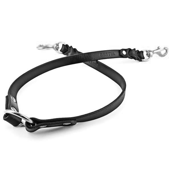 BESTIA Dog Sport Heavy Coupler – Premium Buffalo Leather Double-Dog Leash Coupler