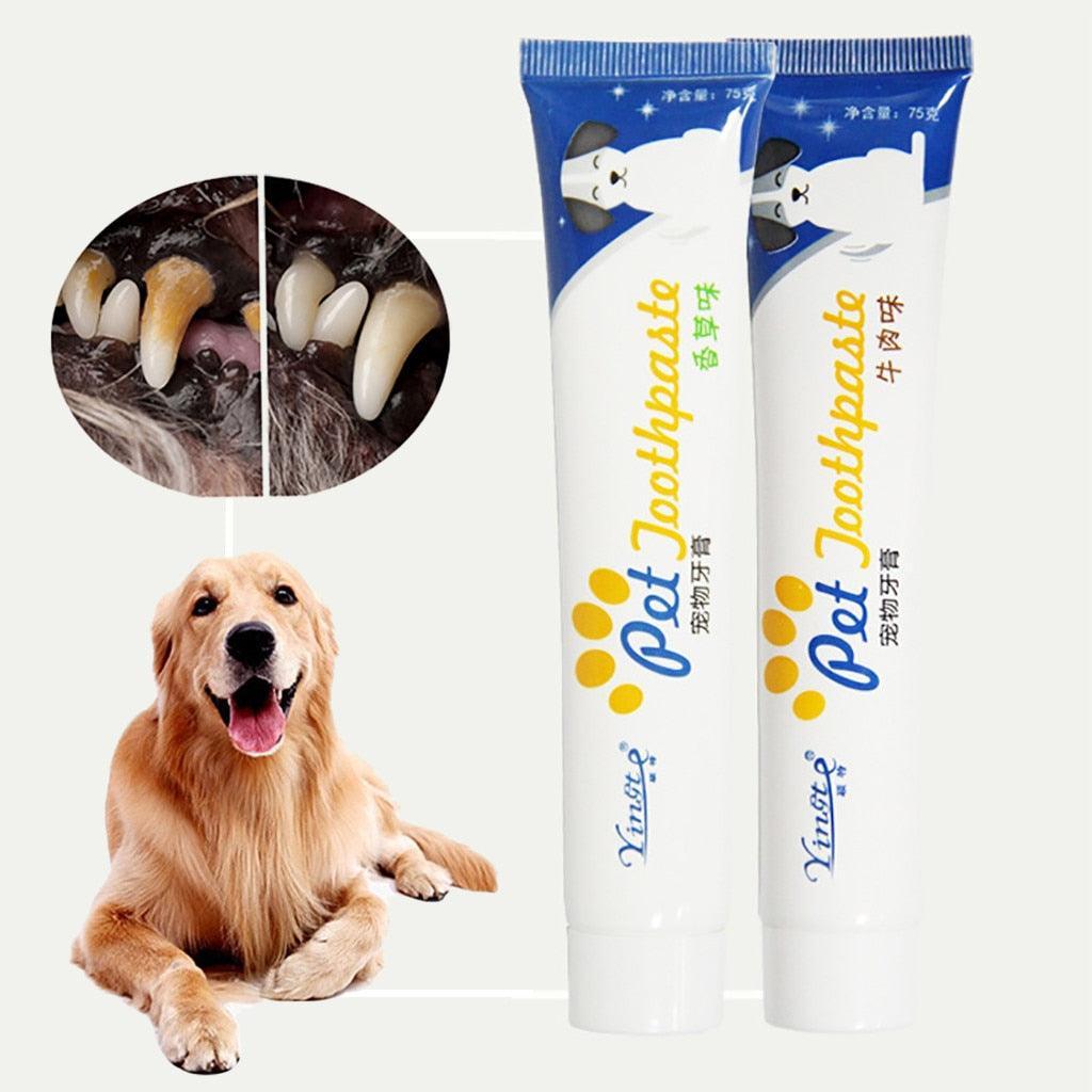Dog & Cat Toothpaste – Vanilla & Beef Flavors | 75g, Pet-Safe Formula