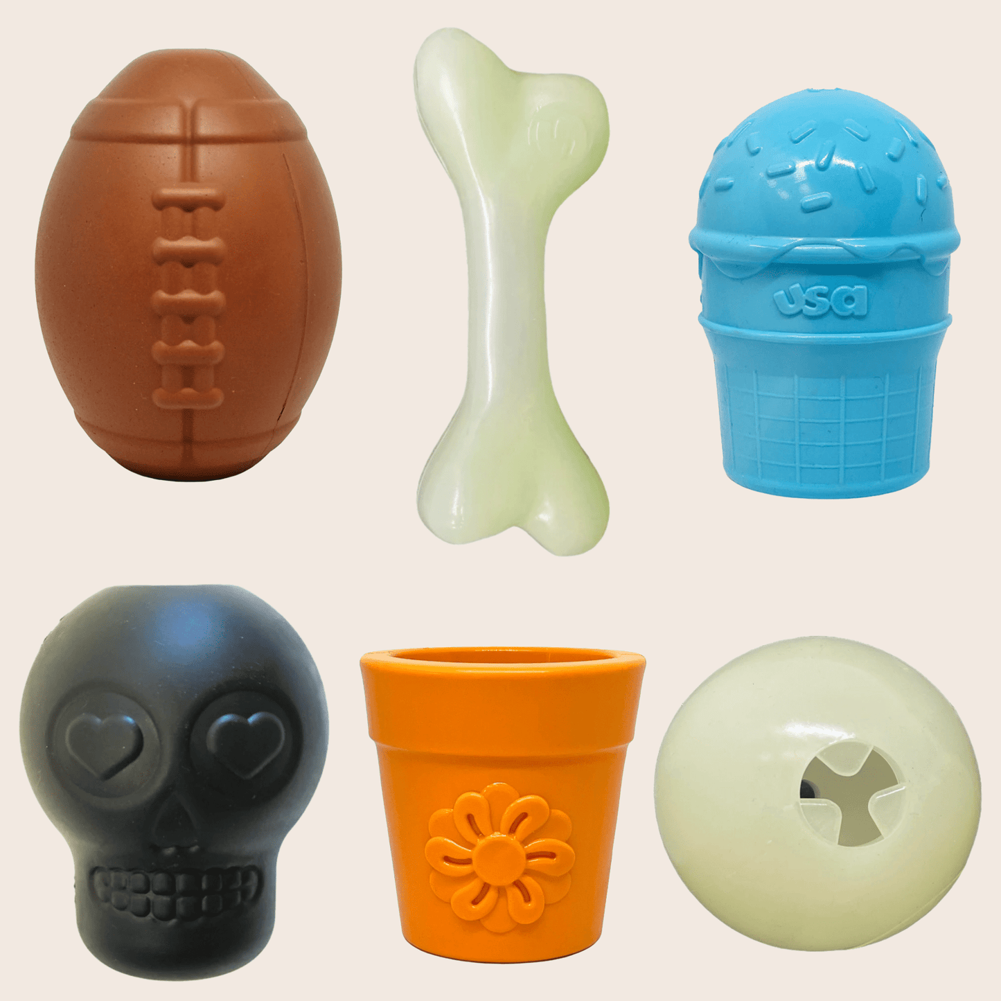 SodaPup Dog Treat Dispensers – Enrichment Feeder | Dishwasher Safe | Made in USA | 6 Styles