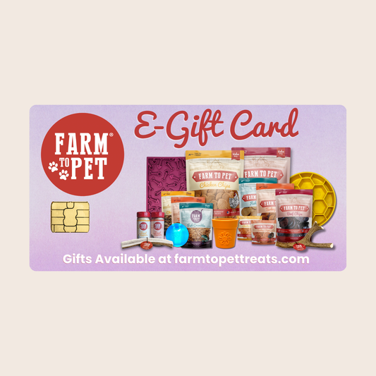 Farm to Pet E-Gift Card – $25, $50 or $100 | Instant Digital Delivery | Perfect Pet Gift