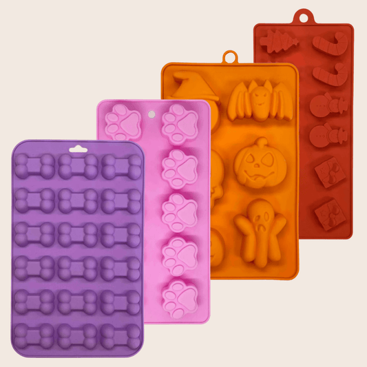 SodaPup Silicone Dog Treat Molds – DIY Jelly, Frozen & Lickable Treats | 4 Styles